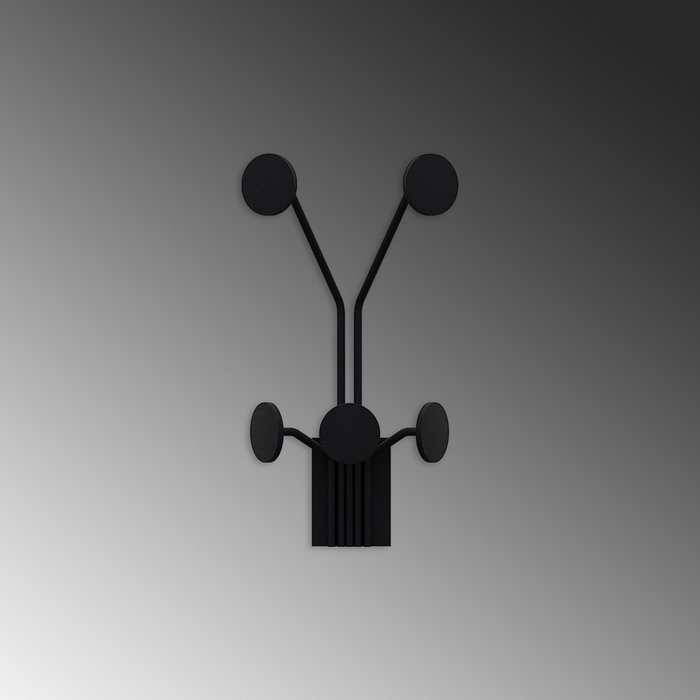 Wallity Giraffe Gancho de pared metálico Negro